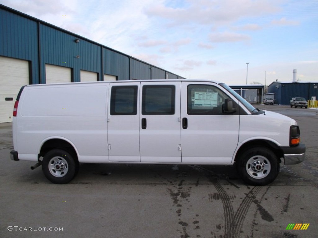 Summit White 2014 GMC Savana Van 2500 Extended Cargo Exterior Photo #88763028
