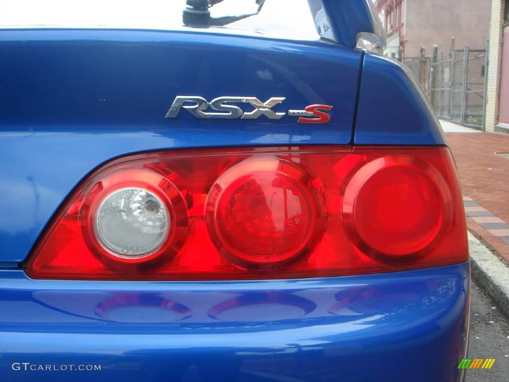 2005 RSX Type S Sports Coupe - Vivid Blue Pearl / Ebony photo #16