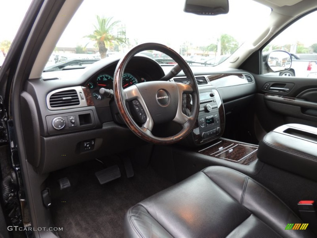 Ebony Interior 2012 GMC Sierra 1500 Denali Crew Cab Photo #88763172
