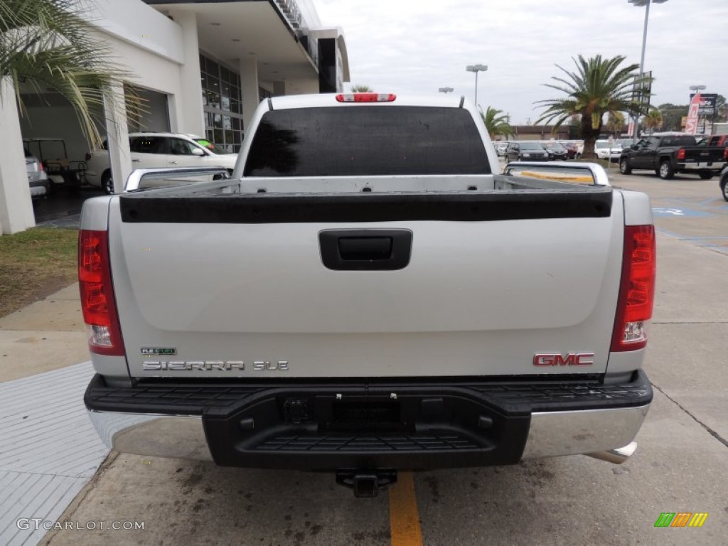 2010 Sierra 1500 SL Crew Cab - Pure Silver Metallic / Dark Titanium photo #3