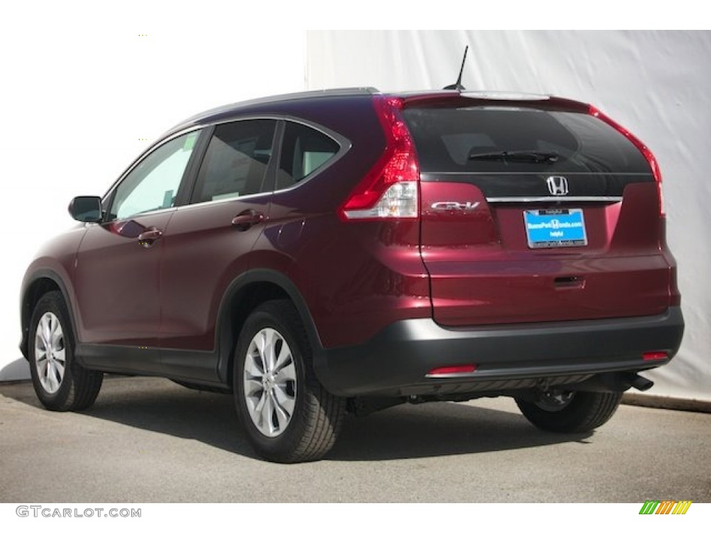 2014 CR-V EX-L - Basque Red Pearl II / Gray photo #2