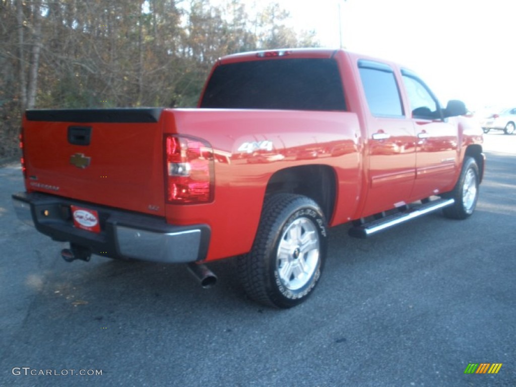 2011 Silverado 1500 LTZ Crew Cab 4x4 - Victory Red / Dark Cashmere/Light Cashmere photo #3