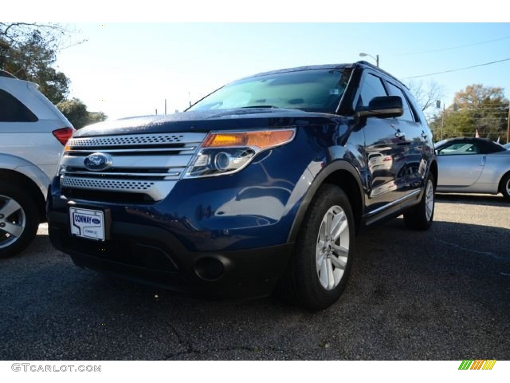 2012 Explorer 4WD - Dark Pearl Blue Metallic / Medium Light Stone photo #1