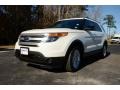 2012 White Suede Ford Explorer 4WD  photo #1