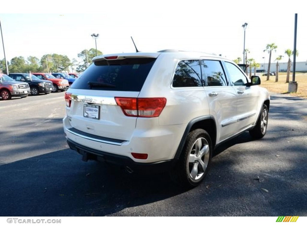2011 Grand Cherokee Overland 4x4 - Stone White / Dark Frost Beige/Light Frost Beige photo #5