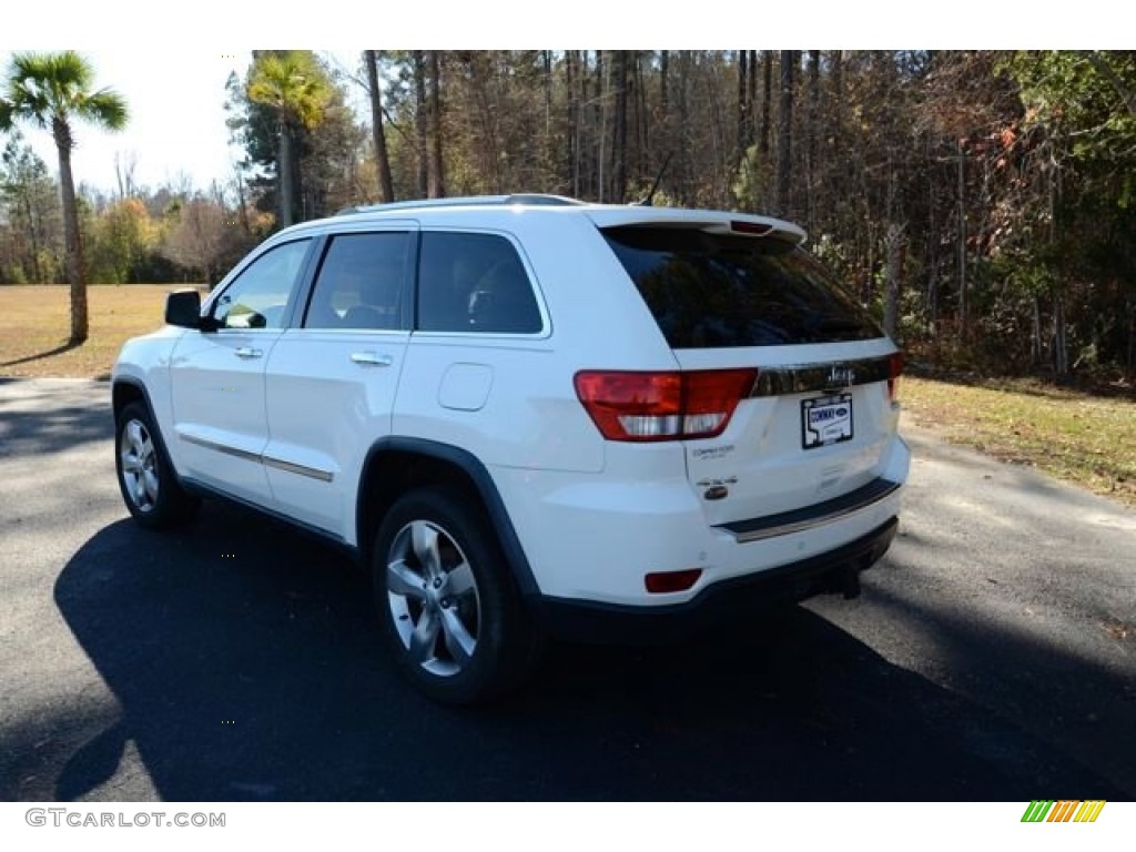 2011 Grand Cherokee Overland 4x4 - Stone White / Dark Frost Beige/Light Frost Beige photo #7