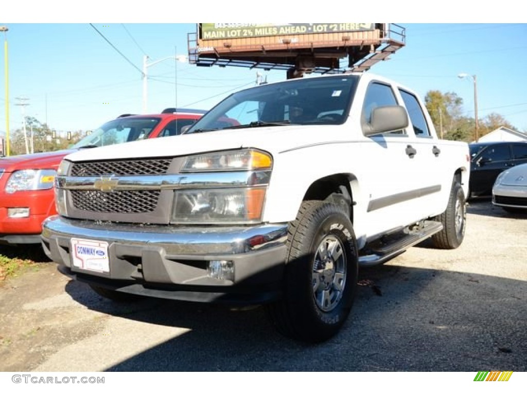 2008 Colorado LT Crew Cab - Summit White / Ebony photo #1