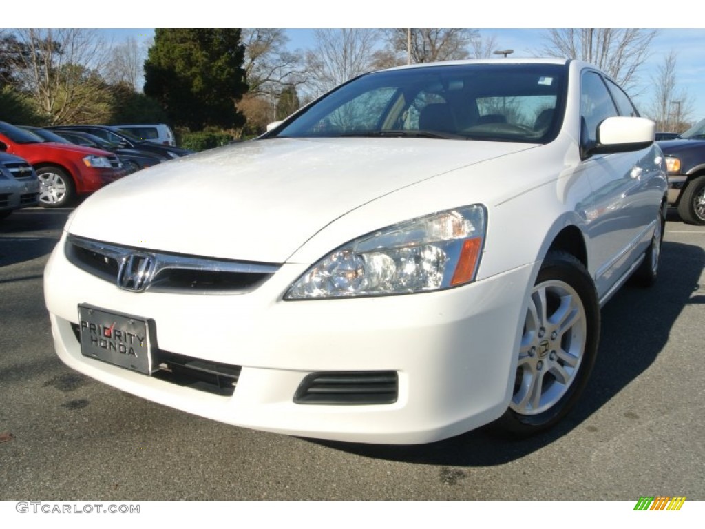 2006 Accord EX-L Sedan - Taffeta White / Ivory photo #1