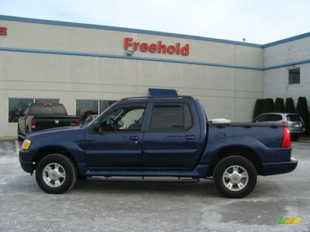 2004 Explorer Sport Trac XLT - Dark Blue Pearl Metallic / Medium Dark Flint/Dark Flint photo #8