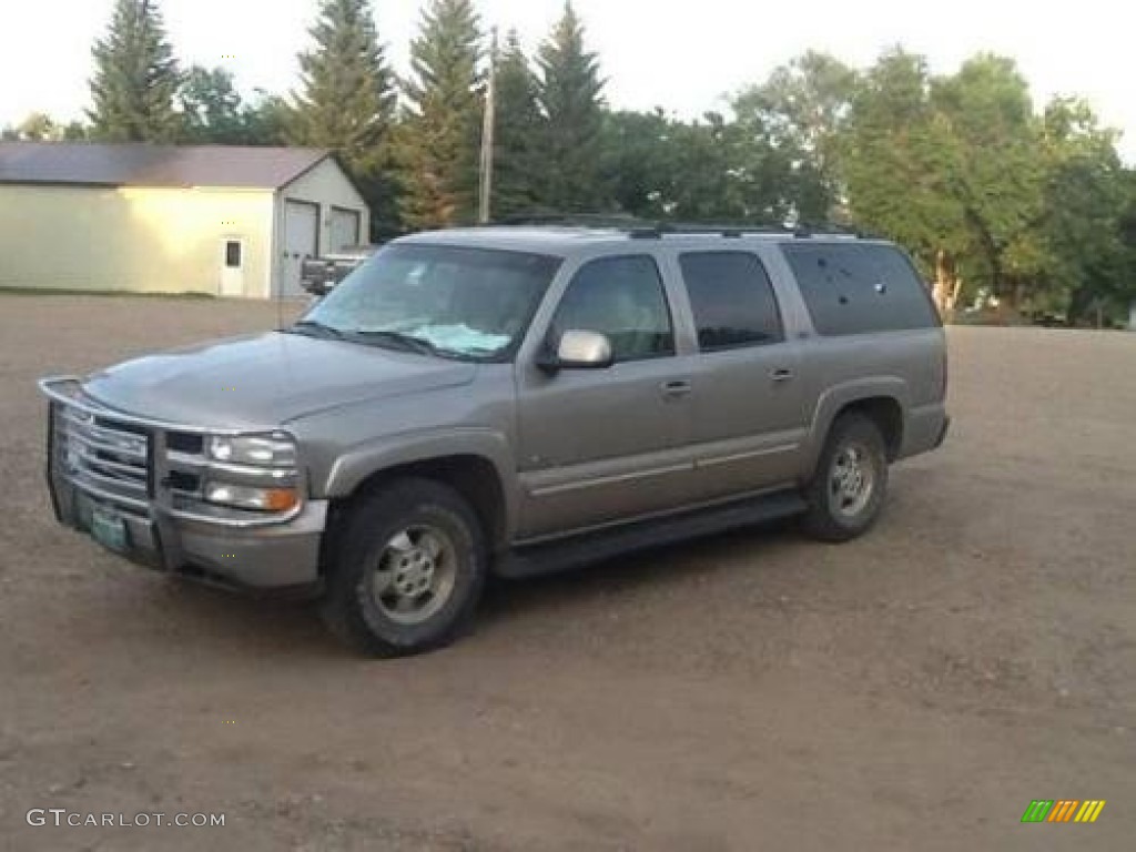 2000 Suburban 1500 LT 4x4 - Medium Charcoal Gray Metallic / Medium Oak photo #1