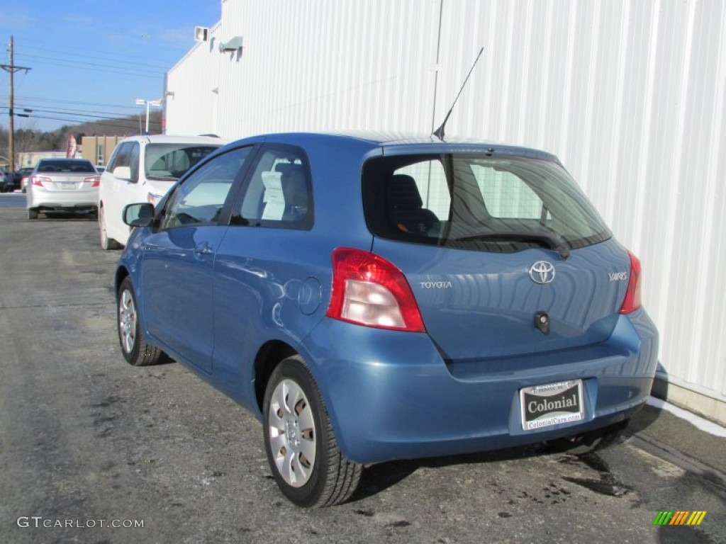 2007 Yaris 3 Door Liftback - Bayou Blue Metallic / Dark Charcoal photo #4
