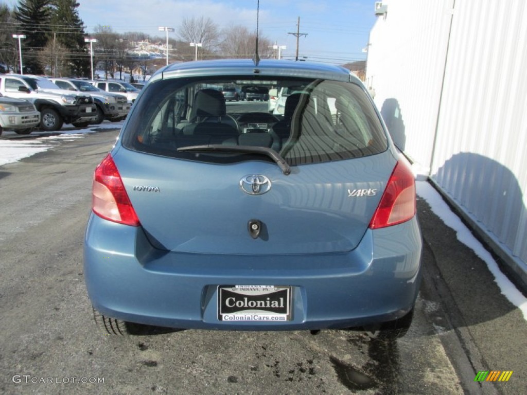 2007 Yaris 3 Door Liftback - Bayou Blue Metallic / Dark Charcoal photo #5