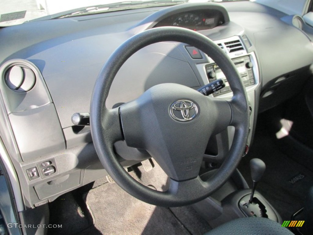 2007 Yaris 3 Door Liftback - Bayou Blue Metallic / Dark Charcoal photo #12