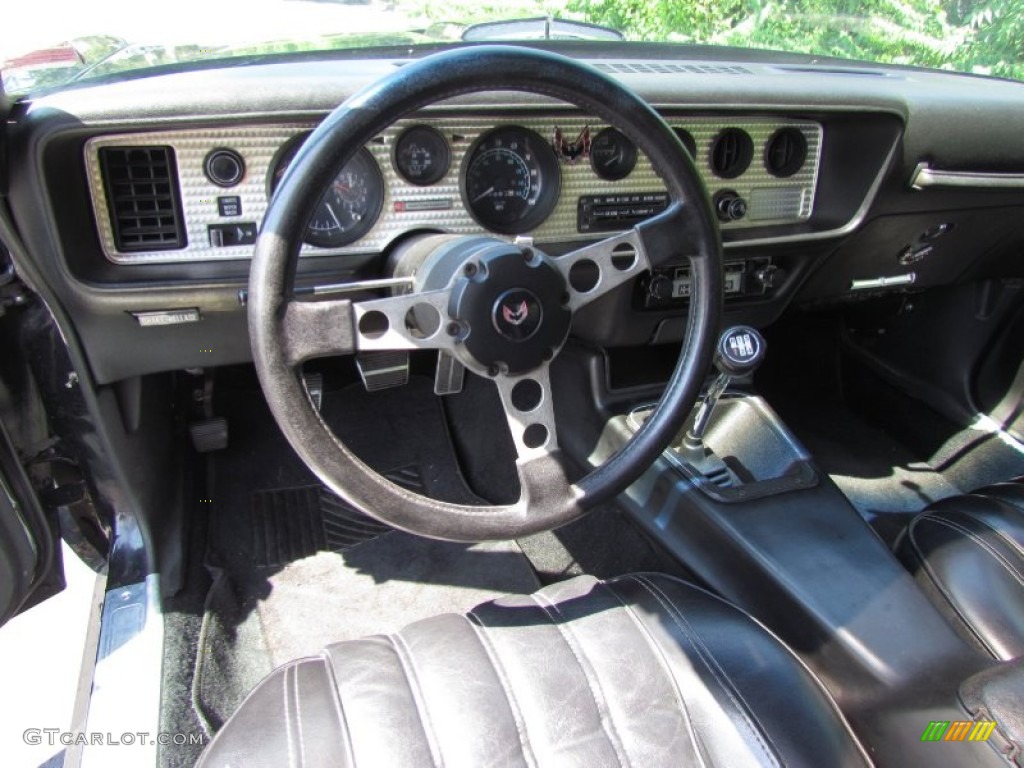 Black Interior 1977 Pontiac Firebird Trans Am Coupe Photo #88771175