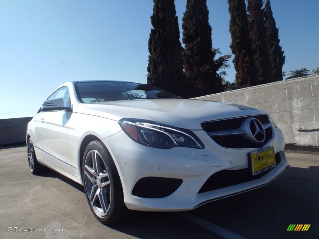 2014 E 350 Coupe - Diamond White Metallic / Silk Beige/Espresso Brown photo #11