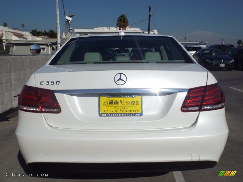 2014 E 350 Sedan - Diamond White Metallic / Silk Beige/Espresso Brown photo #5