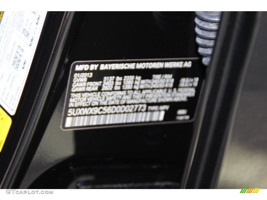 2013 X3 xDrive 28i - Carbon Black Metallic / Black photo #32