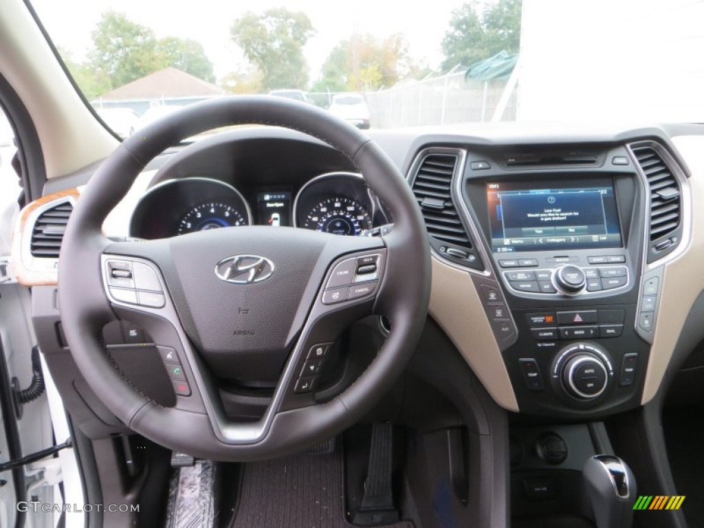 2014 Hyundai Santa Fe GLS Beige Dashboard Photo #88773089