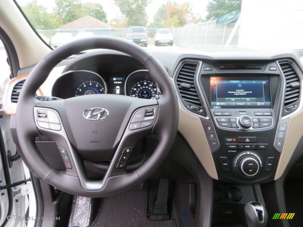 2014 Hyundai Santa Fe GLS Beige Dashboard Photo #88773111