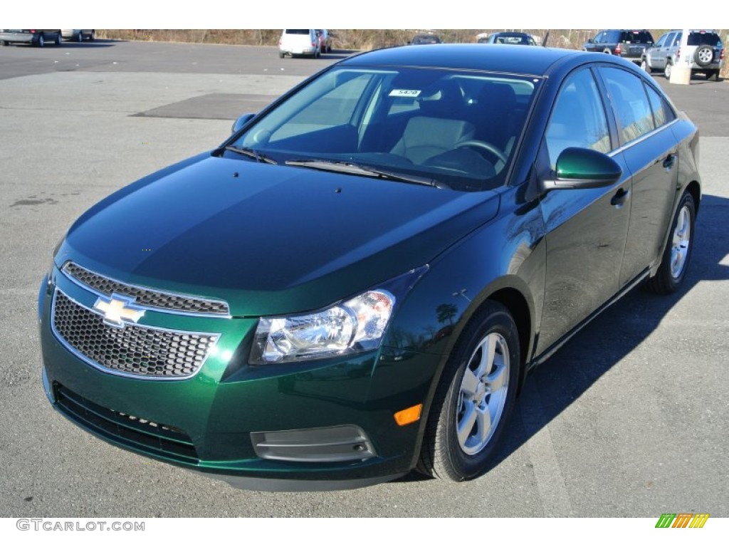 2014 Cruze LT - Rainforest Green Metallic / Jet Black photo #2