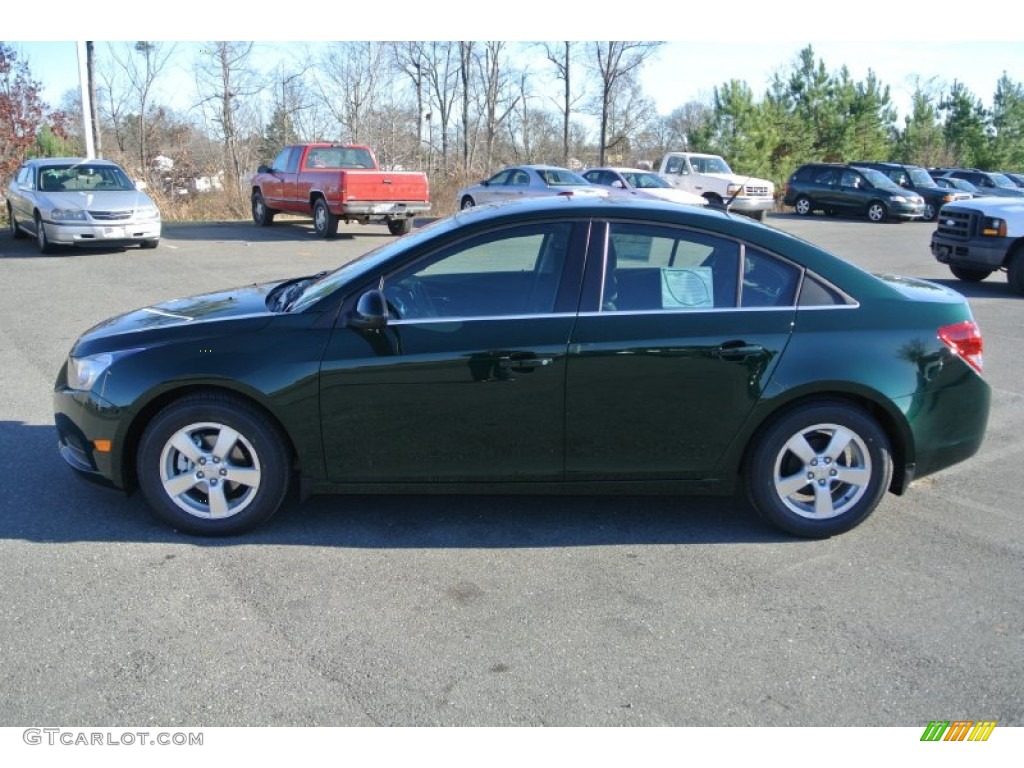 2014 Cruze LT - Rainforest Green Metallic / Jet Black photo #3