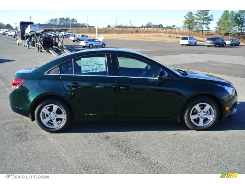 2014 Cruze LT - Rainforest Green Metallic / Jet Black photo #6