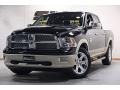 Black 2012 Dodge Ram 1500 Laramie Longhorn Crew Cab 4x4