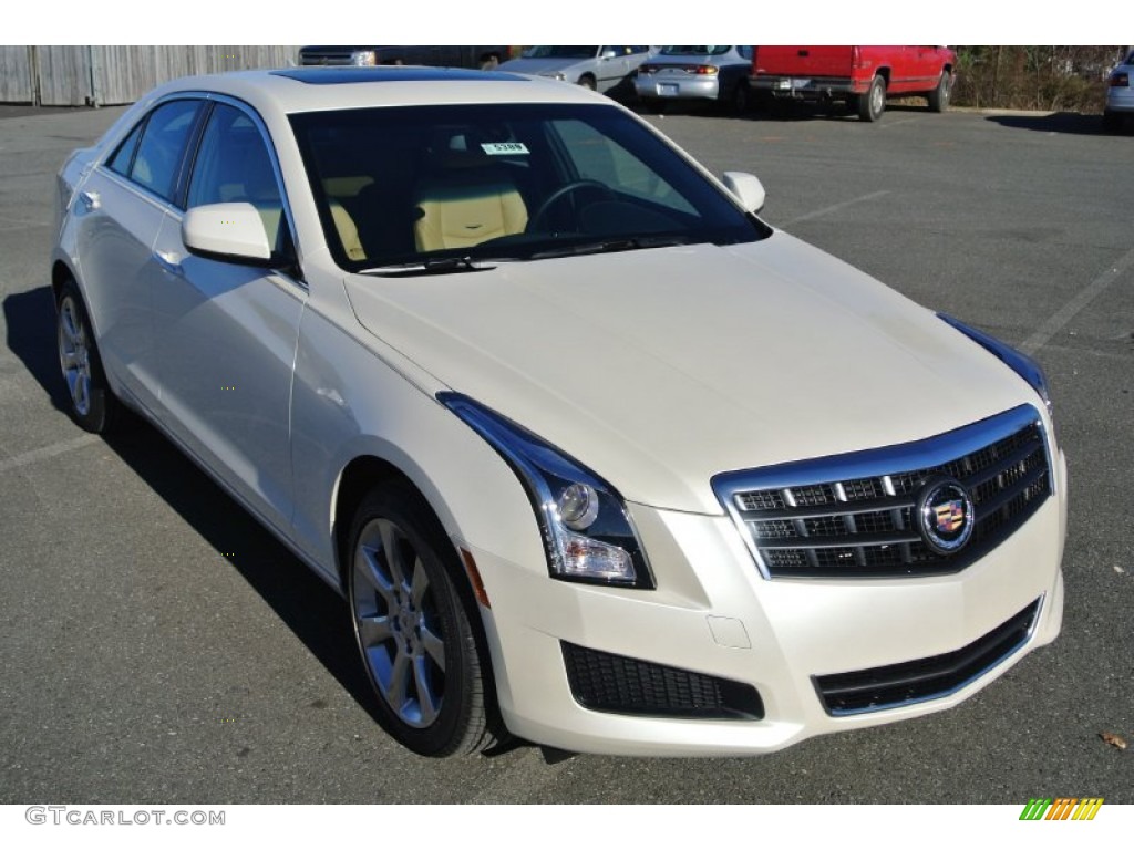 White Diamond Tricoat Cadillac ATS