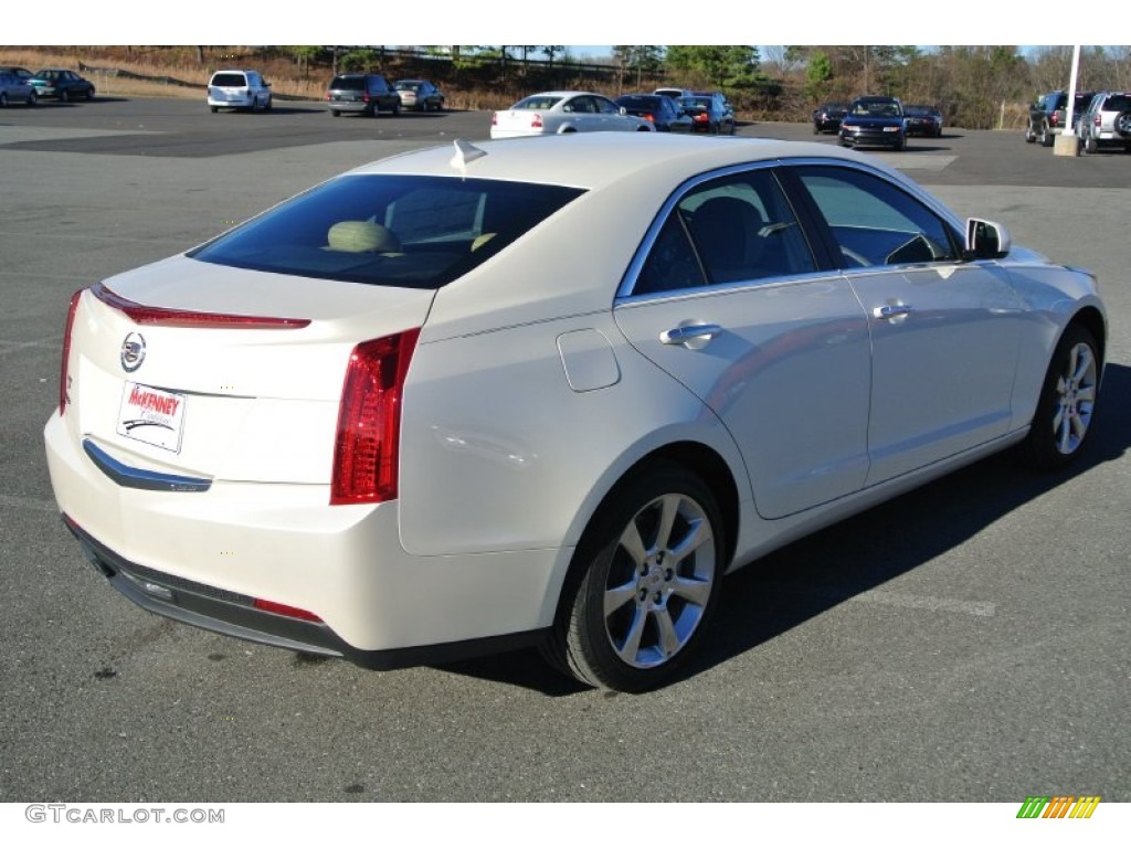 2014 ATS 2.5L - White Diamond Tricoat / Caramel/Jet Black photo #5