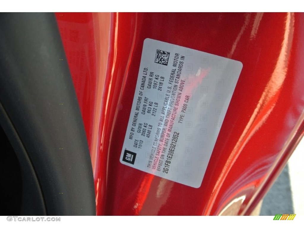 2014 Camaro LT Coupe - Crystal Red Tintcoat / Black photo #7