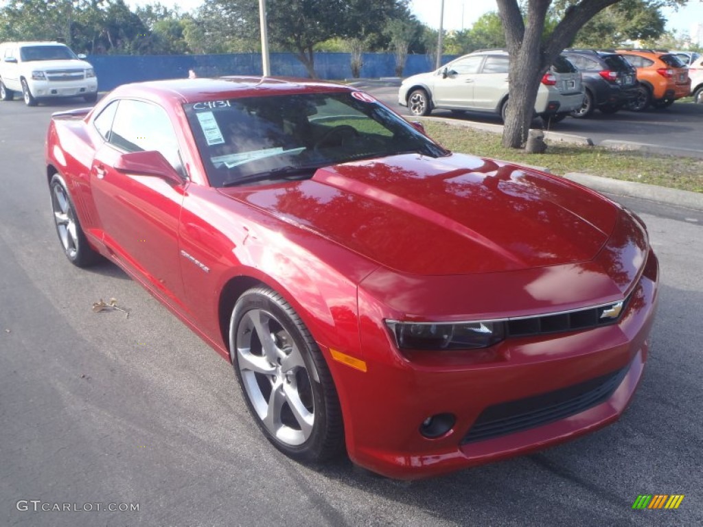 2014 Camaro LT Coupe - Crystal Red Tintcoat / Black photo #1