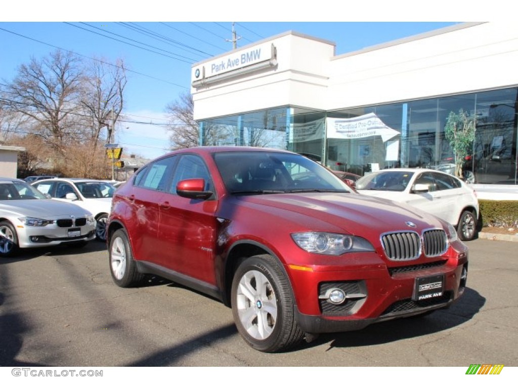 2011 X6 xDrive35i - Vermillion Red Metallic / Black photo #1