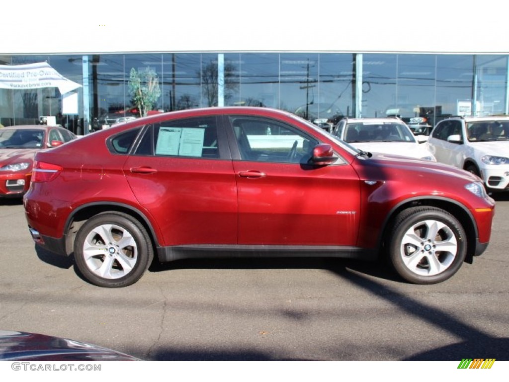 2011 X6 xDrive35i - Vermillion Red Metallic / Black photo #2