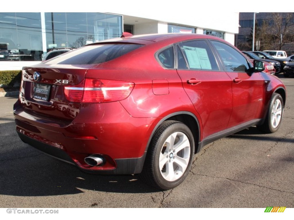 2011 X6 xDrive35i - Vermillion Red Metallic / Black photo #3