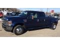 2008 Dark Blue Pearl Metallic Ford F350 Super Duty Lariat Crew Cab 4x4 Dually  photo #1