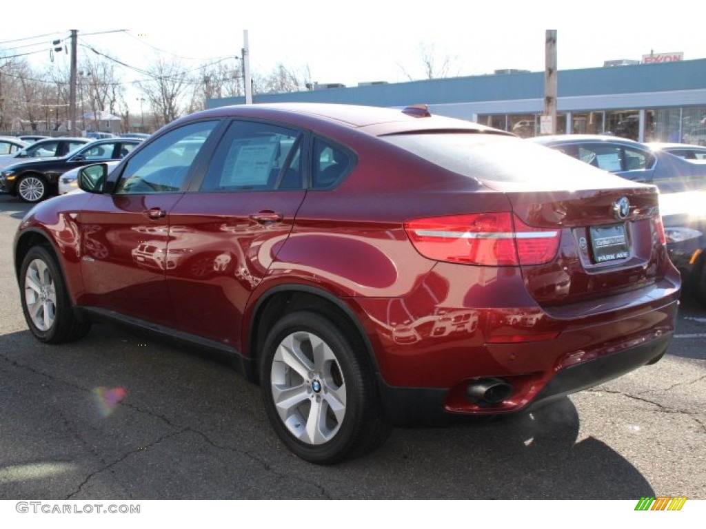 2011 X6 xDrive35i - Vermillion Red Metallic / Black photo #4