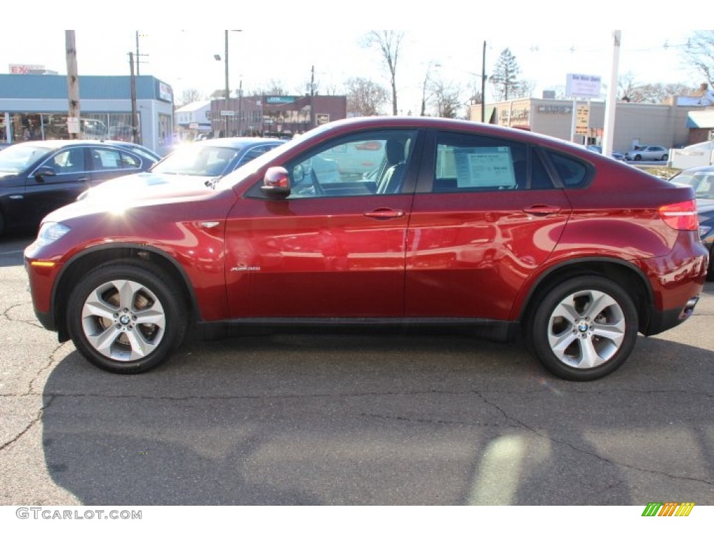 2011 X6 xDrive35i - Vermillion Red Metallic / Black photo #5