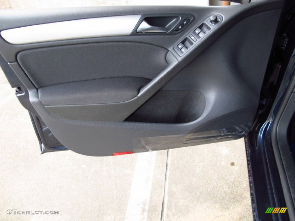 2014 Volkswagen Golf TDI 4 Door Titan Black Door Panel Photo #88776821
