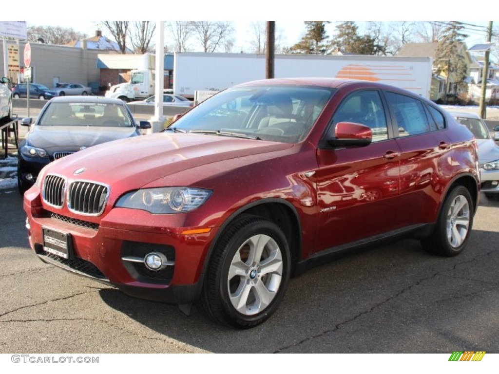 2011 X6 xDrive35i - Vermillion Red Metallic / Black photo #6