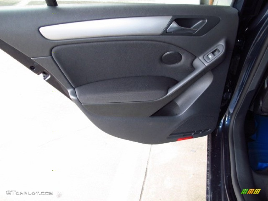 2014 Volkswagen Golf TDI 4 Door Titan Black Door Panel Photo #88776854