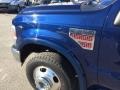 2008 Dark Blue Pearl Metallic Ford F350 Super Duty Lariat Crew Cab 4x4 Dually  photo #9