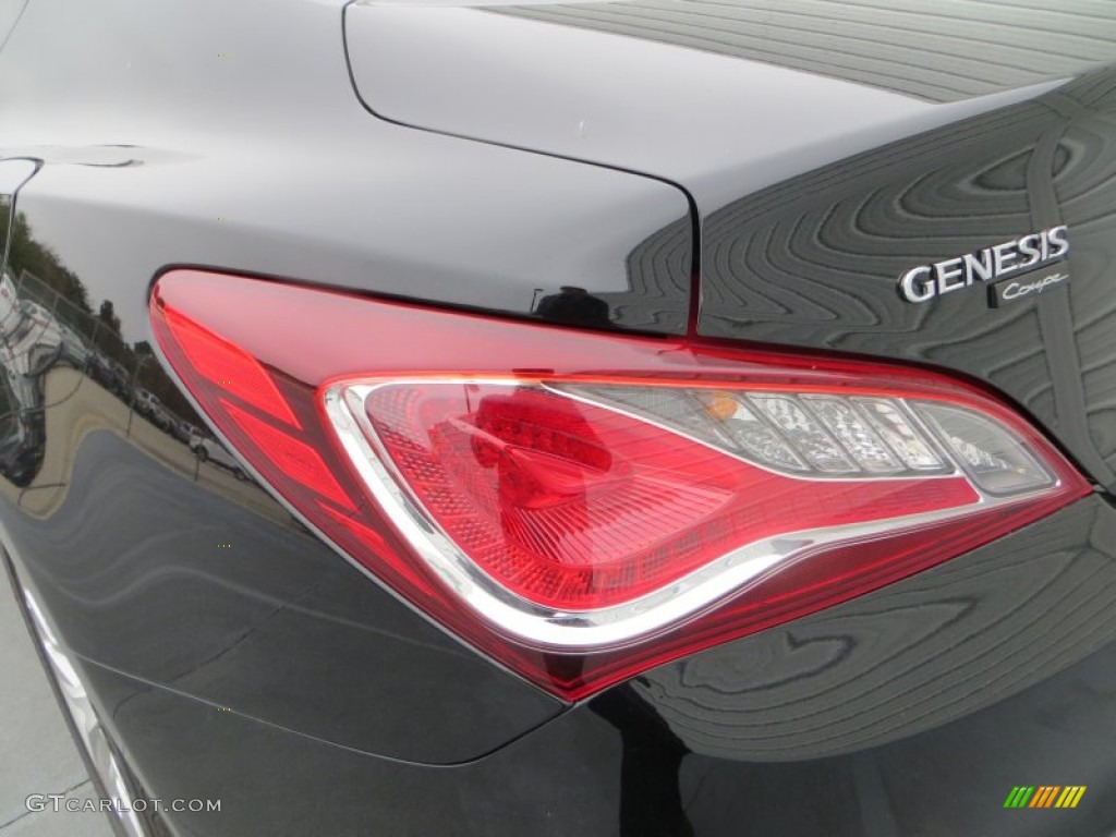 2013 Genesis Coupe 2.0T Premium - Black Noir Pearl / Black Cloth photo #12