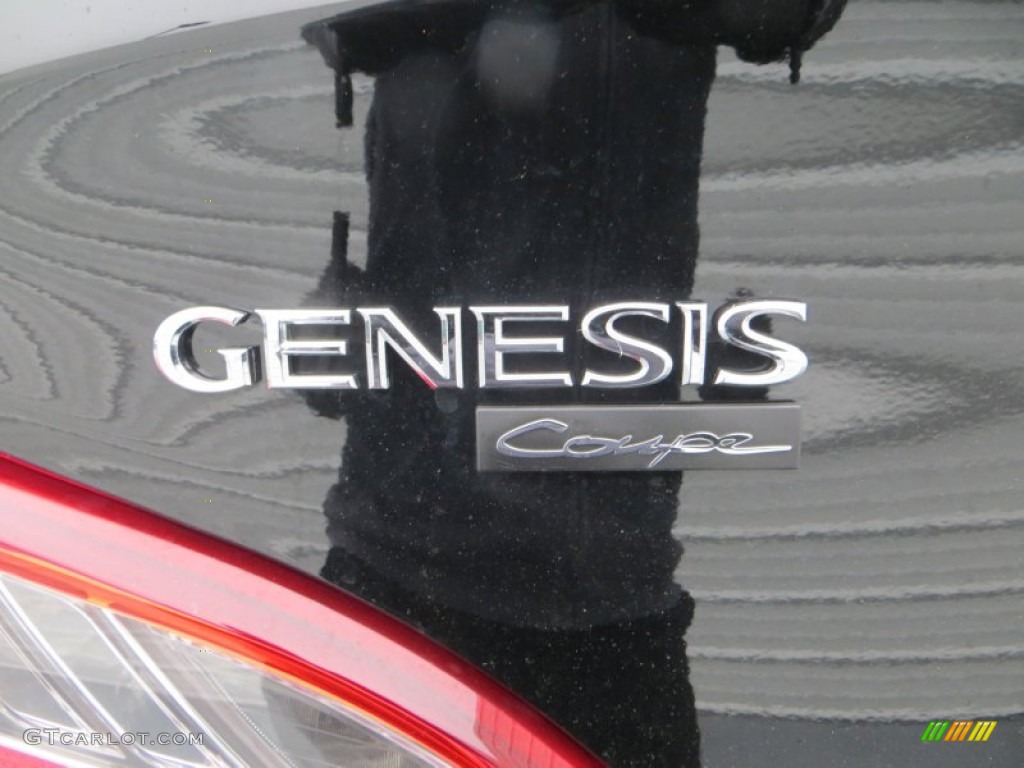 2013 Genesis Coupe 2.0T Premium - Black Noir Pearl / Black Cloth photo #13