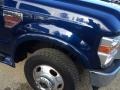 2008 Dark Blue Pearl Metallic Ford F350 Super Duty Lariat Crew Cab 4x4 Dually  photo #31