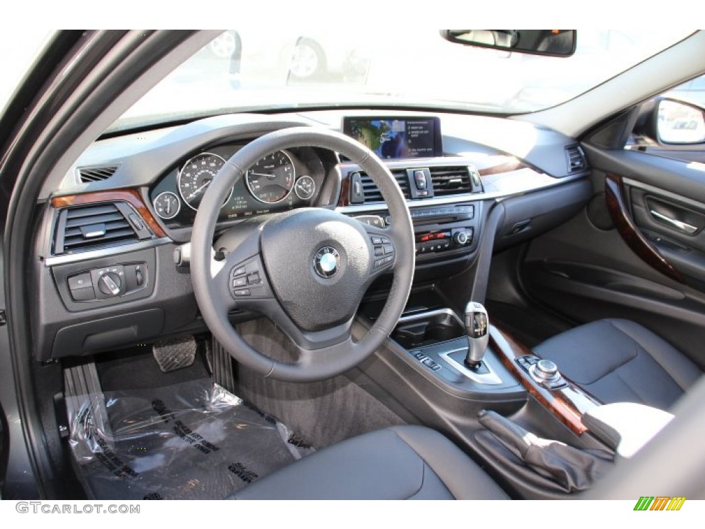 Black Interior 2013 BMW 3 Series 328i xDrive Sedan Photo #88777679