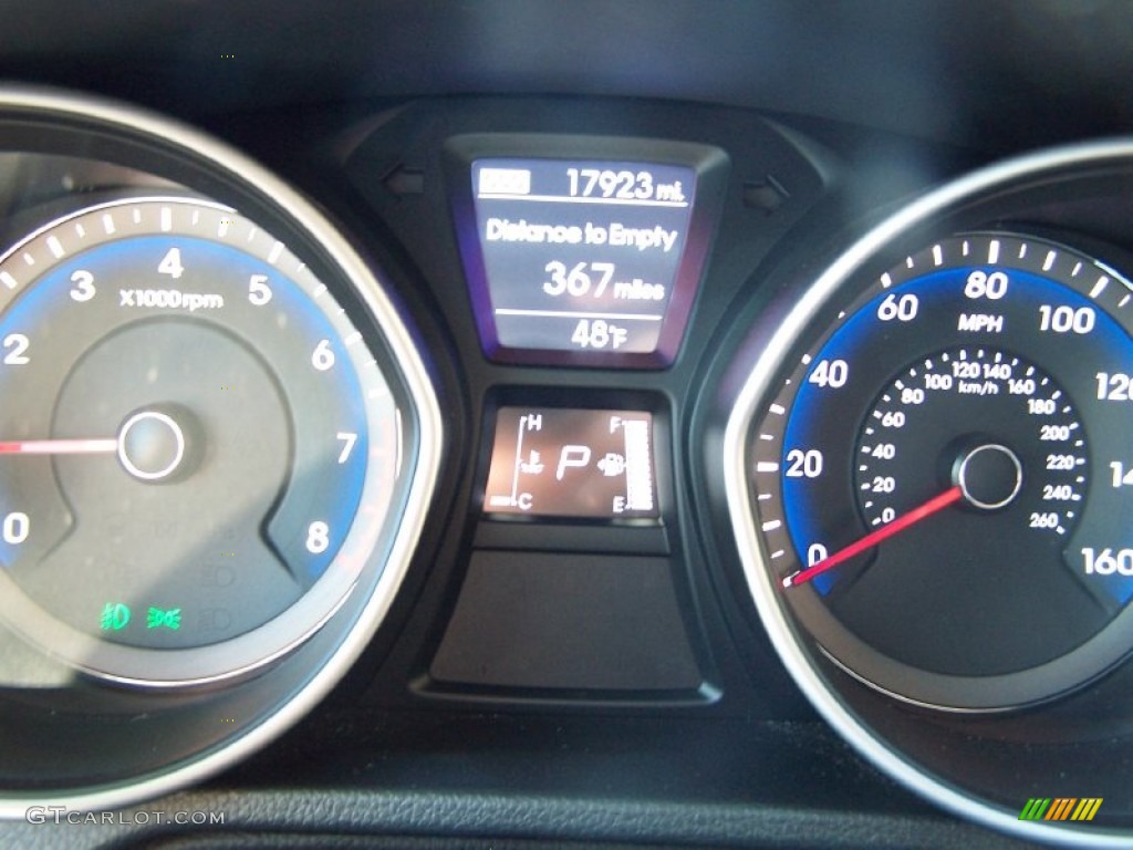 2013 Elantra GT - Black / Black photo #16