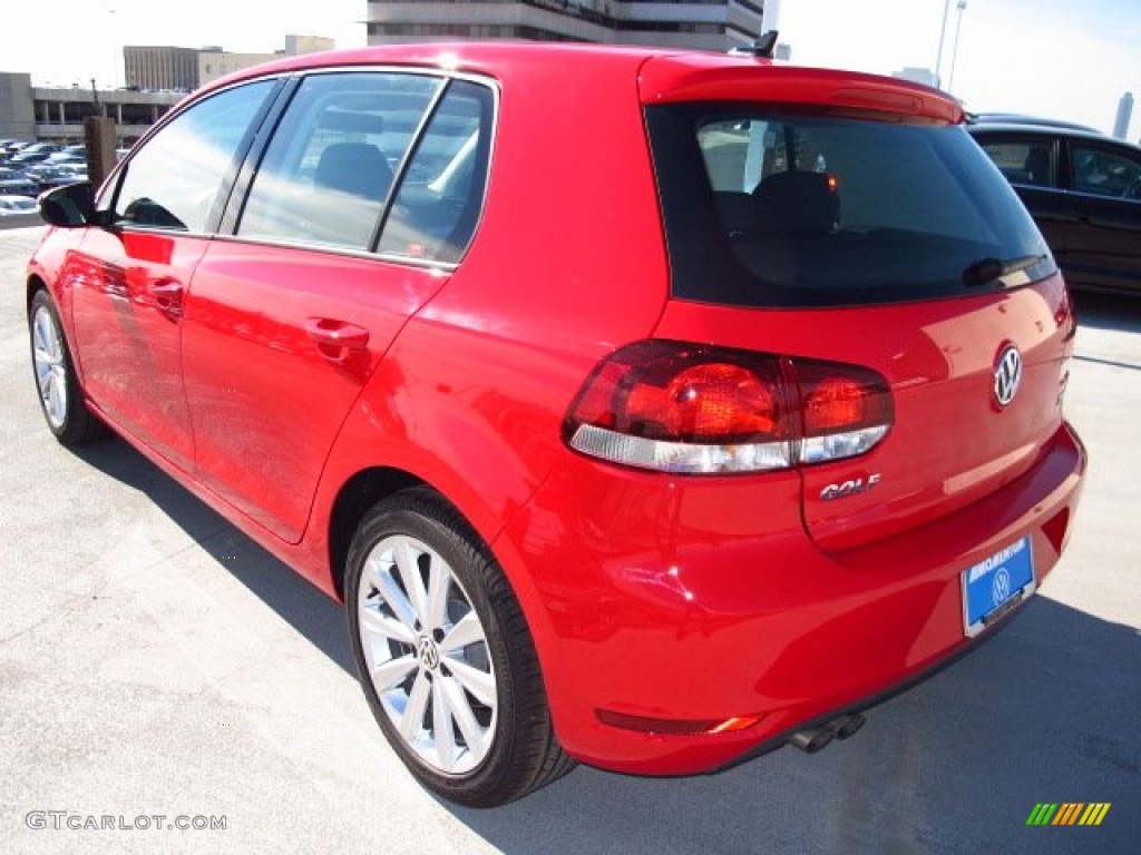 2014 Golf TDI 4 Door - Tornado Red / Titan Black photo #4
