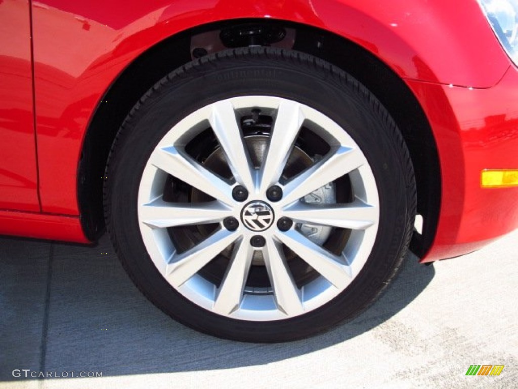 2014 Golf TDI 4 Door - Tornado Red / Titan Black photo #7