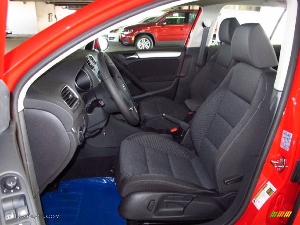 2014 Golf TDI 4 Door - Tornado Red / Titan Black photo #10