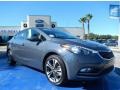 2014 Steel Blue Kia Forte EX  photo #7